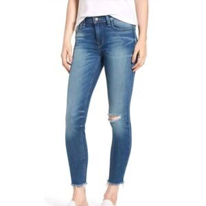 Hudson Jeans NICO MID-RISE RAW-HEM ANKLE SKINNY JEANS IN AMAR Sz 30 (B2